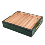 LUBINSKI YJA-13044 wooden cigar presentation tray