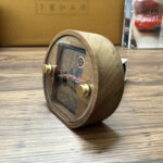 Walnut wood peach-shaped Zippo lighter display box, image 5 – lighter not included